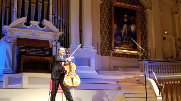 Yo Yo Ma arrives