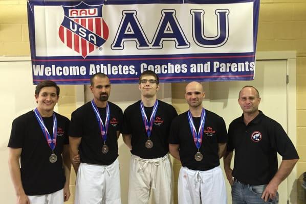 The Judokai Warriors at the 2015 Freestyle Judo National Championships