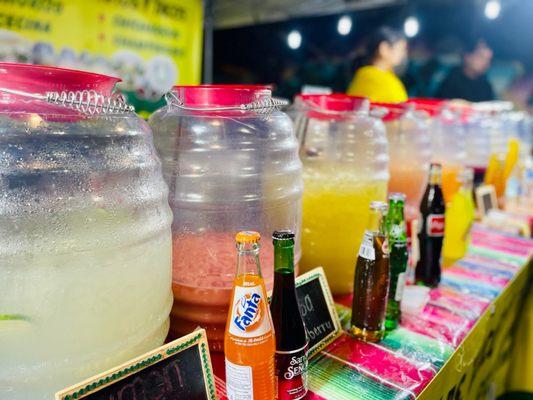 Mango, lemon and watermelon agua Fresca, $6 a cup