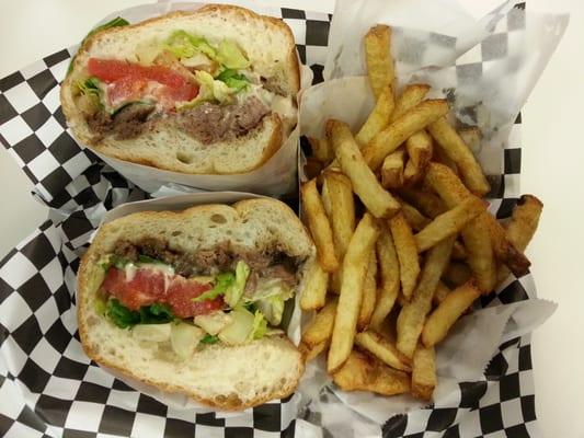 Nomad Steak Sandwiche w/fries. Must have!!