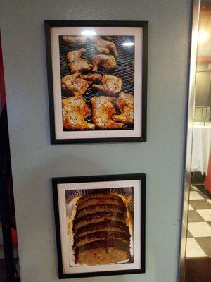 Some of their Specialties Barbecue Chicken Leg Quarters and Meatloaf.