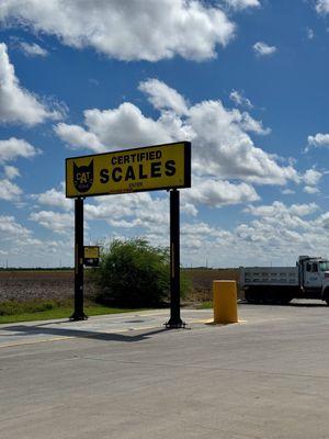 Truck weigh station...