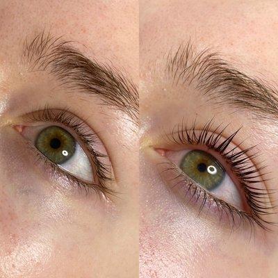 Lash lift and tint