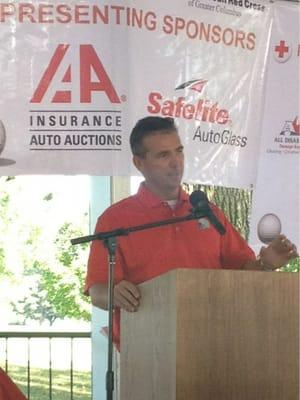 Mr. Urban Meyer at the 25th annual Red Cross Golf Outing! Go Bucks!  Go Team IAA!