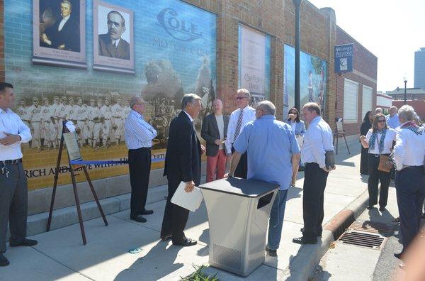 Mural ribbon-cutting & dedication, May 24, 2012.