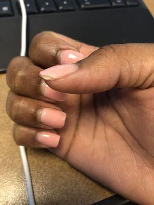 SNS on natural nail