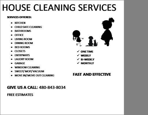 HOUSE CLEANING SERVICES