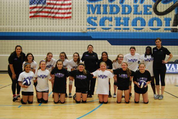 Some of the MVP Volleyball Club's McKinney Premier League Volleyball Teams