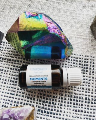 Moments essential oil blend is uplifting and calming. Curl up with a good book, or have the top down riding along the coast.