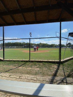 Nice view from the covered gazebo