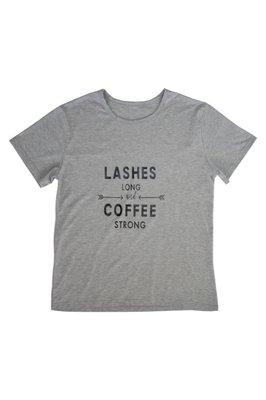 T-shirt Lashes Long Coffee Strong
 https://www.unilashus.com/product-page/t-shirt-coffee
 Pink/Grey