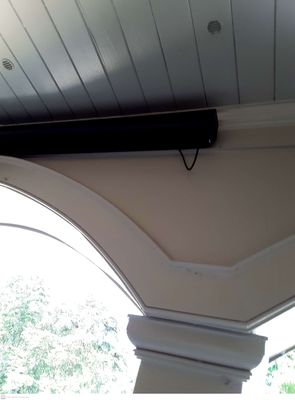 Custom Porch Shades. Motorized