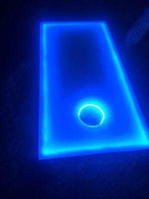 I made custom corn hole game with LED Lighting