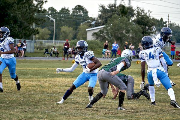 Sports photography. Kernan Ribault football. Jacksonville Florida