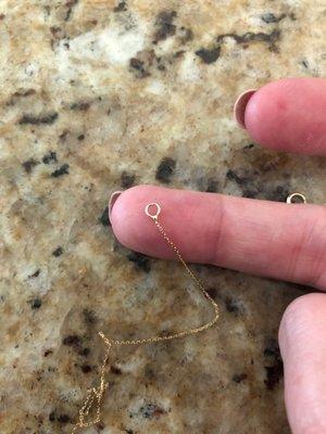 Solder on ring closure