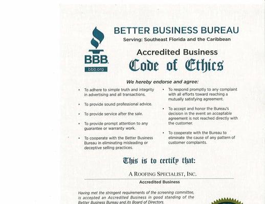 2012-2013 BBB Certificate