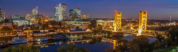 Sacramento riverfront and old-town Sac.