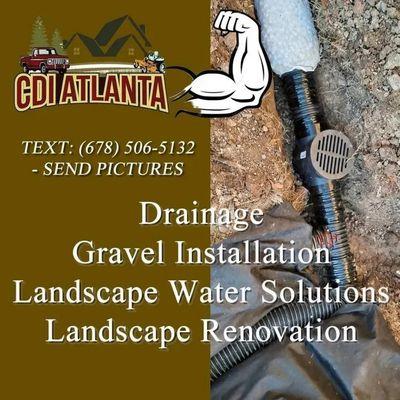 Drainage Systems. Send us a text for services. Waterproofing