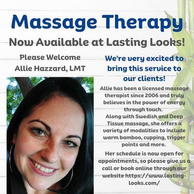 We've got the best massage therapist in town! Come see for yourself!