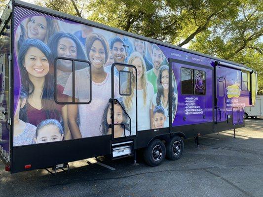 Medical mobile unit to service patients with transportation barriers.