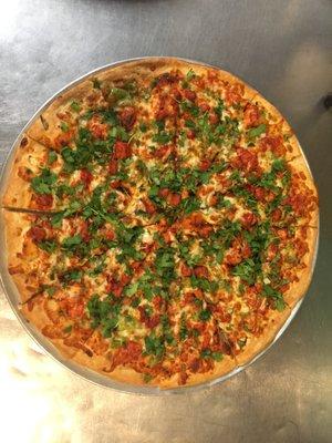 Tandoori chicken pizza