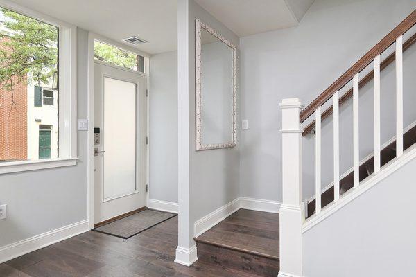 Whole house renovation, South Street West - entryway