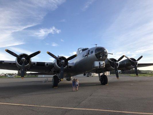 Visiting B-17 on the ramp