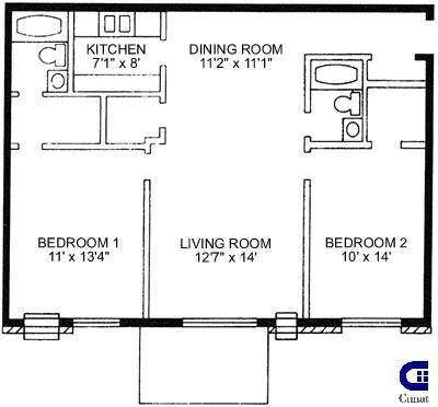 2 Bedroom 2 Bathroom Apartment "The Wynstone"