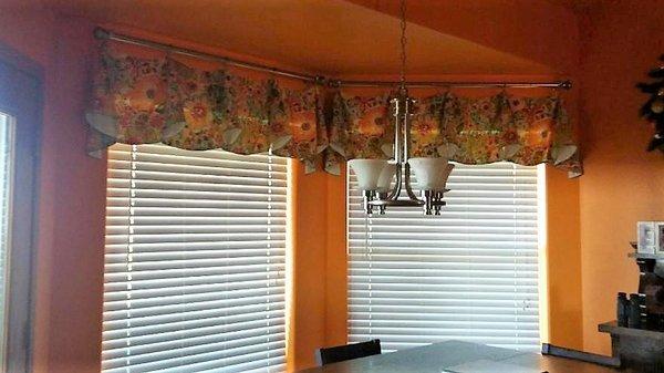 Fun colorful dining nook valances!