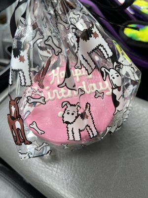 Doggie Canine birthday biscuit cake