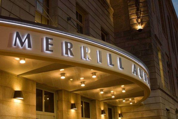 The Merrill Auditorium marquee