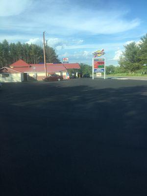 The location has a new paved parking lot