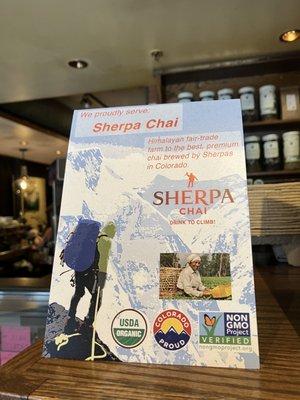 The Sherpa chai here is awesome !