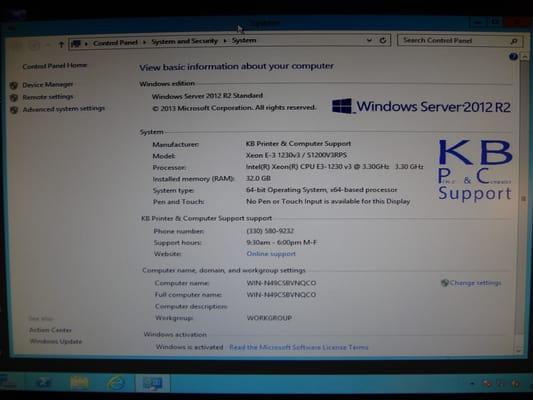 Custom built high quality Windows Server 2012  servers for your companies business server needs. Our servers come with a 3 year warranty.