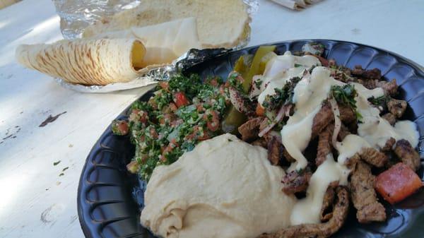 Beef shwarma  combo  plate