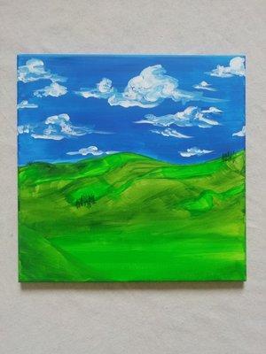 Seasonal Palouse painting.