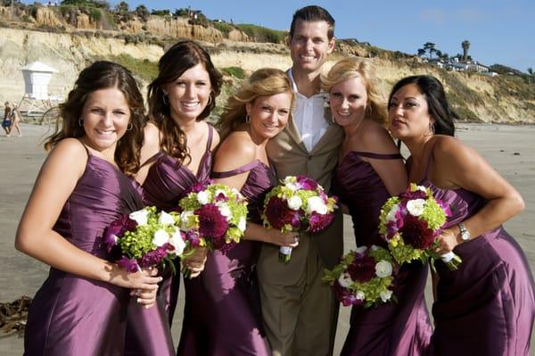 Loved our Bridesmaid Bouquets from Katie at Feather Acres