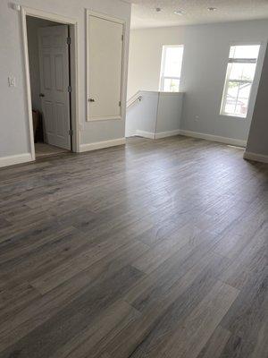 Flooring and baseboards