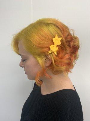 Yellow and Peach Color Melt