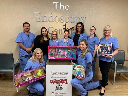 Endoscopy Center staff 2022 Toys for Tots dirve