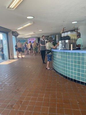 Inside the food hall - lots of vendors