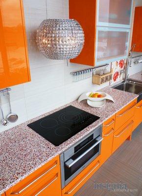 One of the many kitchen designs featured in our showroom