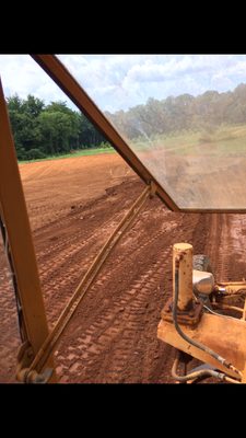 Grading and getting prepped for stone base