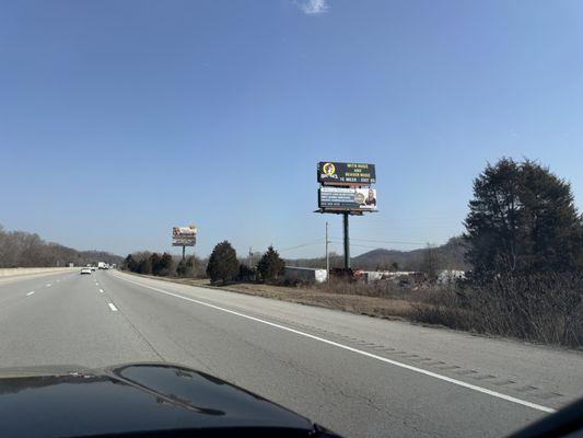 The billboard on I-75