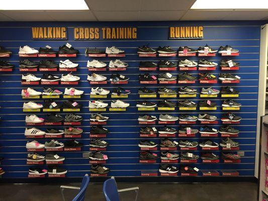 The legendary shoe wall