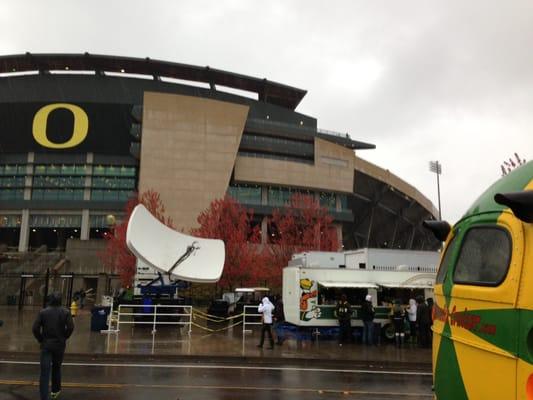 Pretty great parking at Autzen Stadium for our Oregon Ducks!