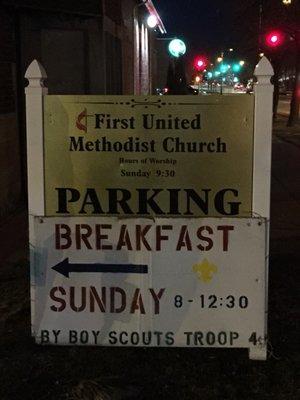 Troop 4 Pancake Breakfast is twice a year!