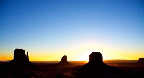 Sunrise at monument valley