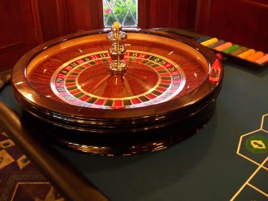 we use only full sized Roulette wheels for you to have the real experience of going to Vegas.