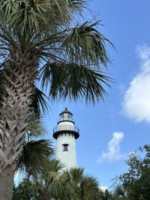 This picture was taken of the lighthouse from the miniature golf course. It was that close.